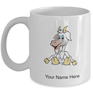 Mug Chèvre Assise Personnalisée, Tasse à Café Chèvre Assise, Idée Cadeau Chèvre Assise, Tasse Chèvre Assise Personnalisée, Personnalisée