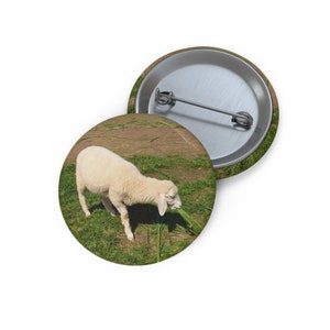 Domestic Sheep Pin, Domestic Sheep Button, Button Set, Lapel Pin, Hat Pin, Enamel Pins, Lapel Pins, Funny Pin
