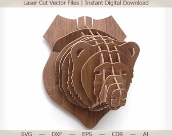 Download Urns Memorials Laser Cut Svg Cnc Route File Glowforge Svg File Dxf Vector Plans 3d Layered Bear Svg Multilayer Panel Svg Laser File Signs Dxf Cnc Pet Supplies