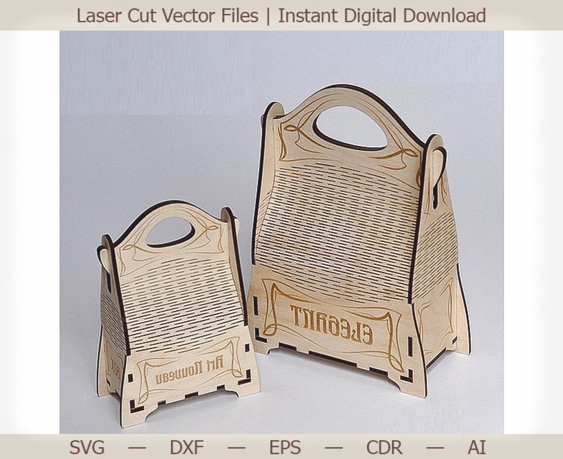 Elegant Box. Laser Cut Vector Laser Cut Files Cnc Etsy