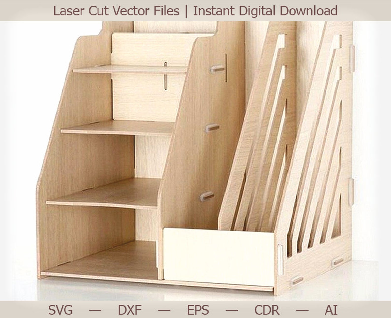 Pencil holder. Laser cut file laser cut laser cut wood Etsy