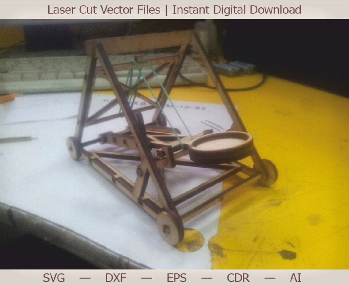 Catapult. Laser Cut File Laser Cut Vector Vector Model Etsy Ireland