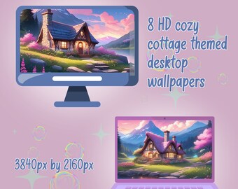 Cozy Cottage Kawaii Anime Desktop Wallpaper Backgrounds