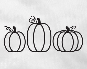 Pumpkins - Instant Digital Graphic Download – dxf, eps, png, svg files included! Autumn, Fall, Halloween, Thanksgiving