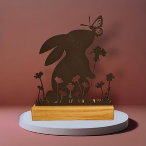 Hase im Kartenhalter / Deko / Ostern / Frühling
