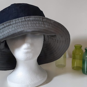 Bucket Hat Women Bucket Hat Bucket Hat For Women Cotton Bucket Hat  Two-Sides Hat Reversible Hat Blue Jeans & Olive Green Hat