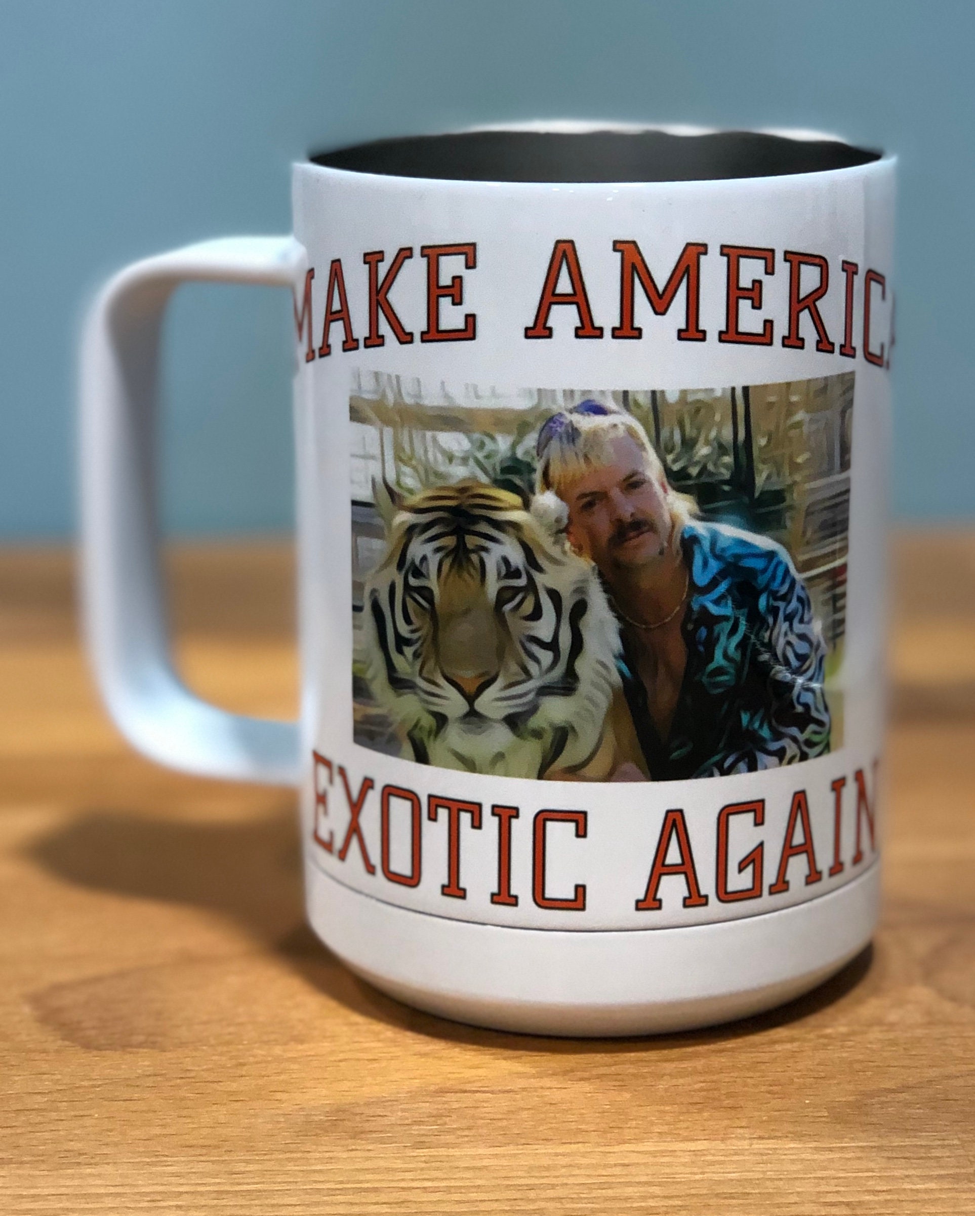 Joe Exotic Mugs Tiger King THERMAL INSULATED Coffee MUGS Etsy.de
