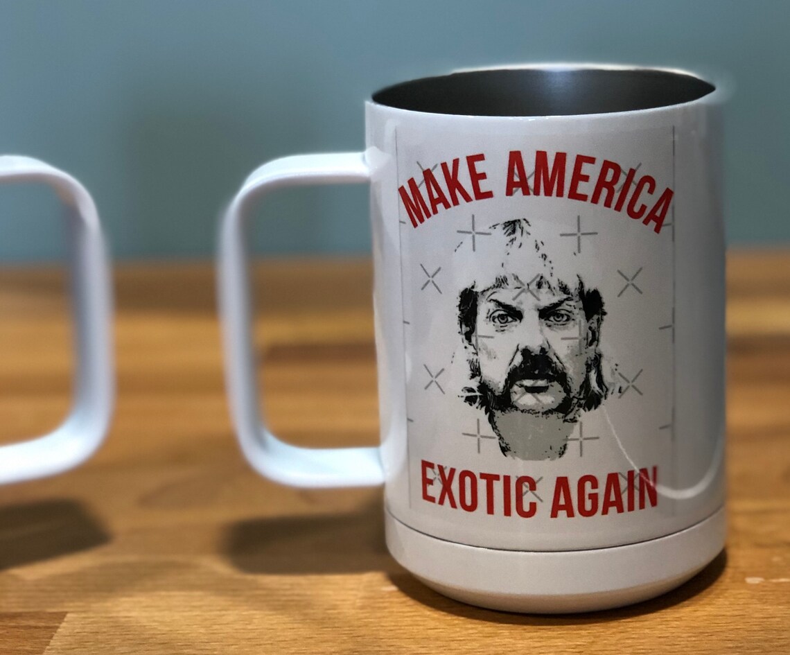 Joe Exotic Mugs Tiger King THERMAL INSULATED Coffee MUGS Etsy.de