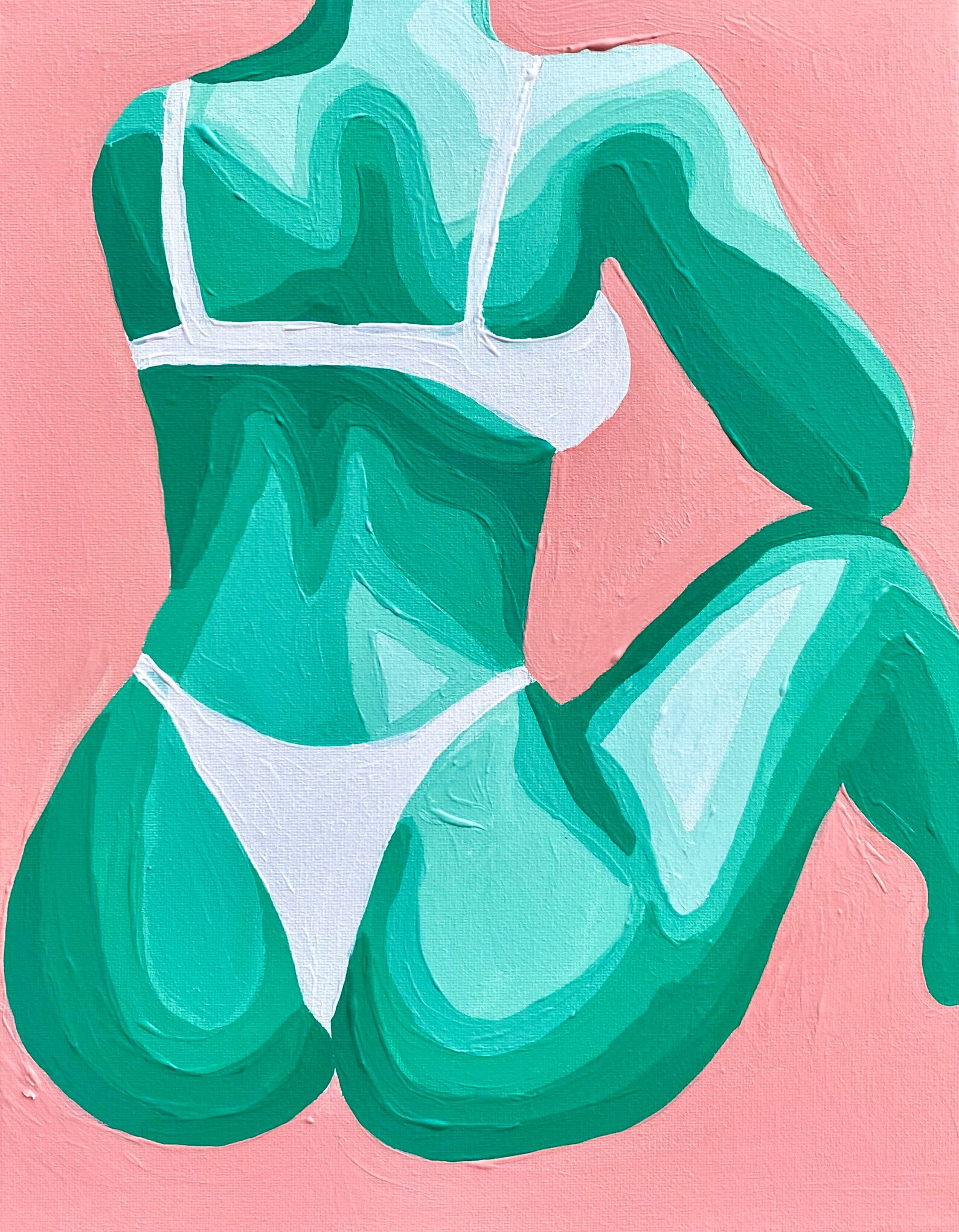 Abstract Nude Art Print - nddccjy