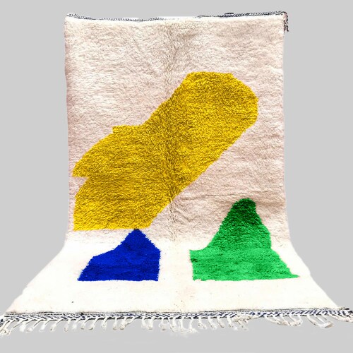 New Custom Moroccan rug , Multicolored Handmade shops Moroccan Rug , Beni ourain carpet , Genuine Wool rug , Berber carpet , Custom wool rugs
