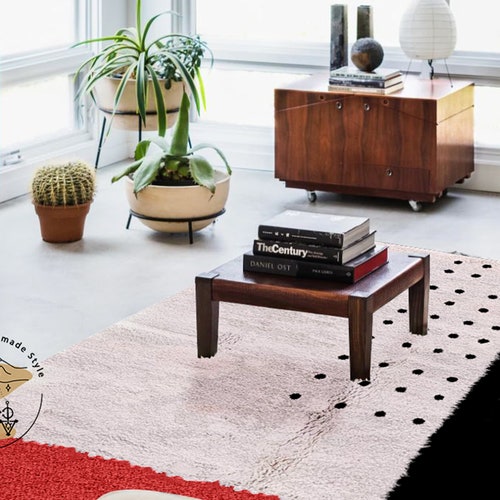Red Moroccan Rug | Custom Moroccan Rug shops | Moroccan shag rug | Hand Woven Rug | Moroccan berber rug | Berber rug | Red Rug | Moroccan rug