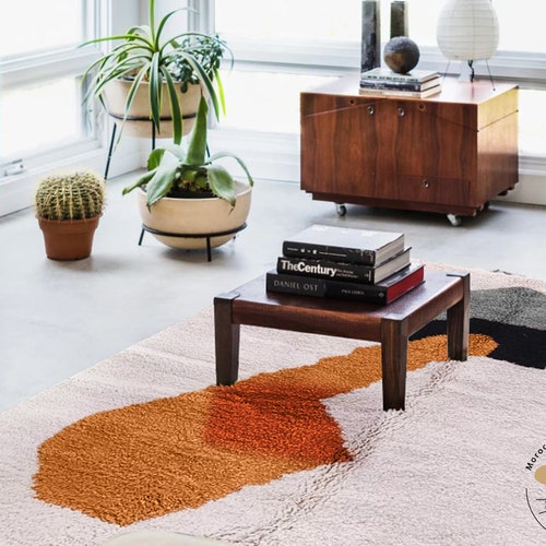 Orange rug | Moroccan Rug | Orange Moroccan rug | Peach Rug | Berber shops Rug | Moroccan Rug Orange | Custom Rug | moroccan berber rug
