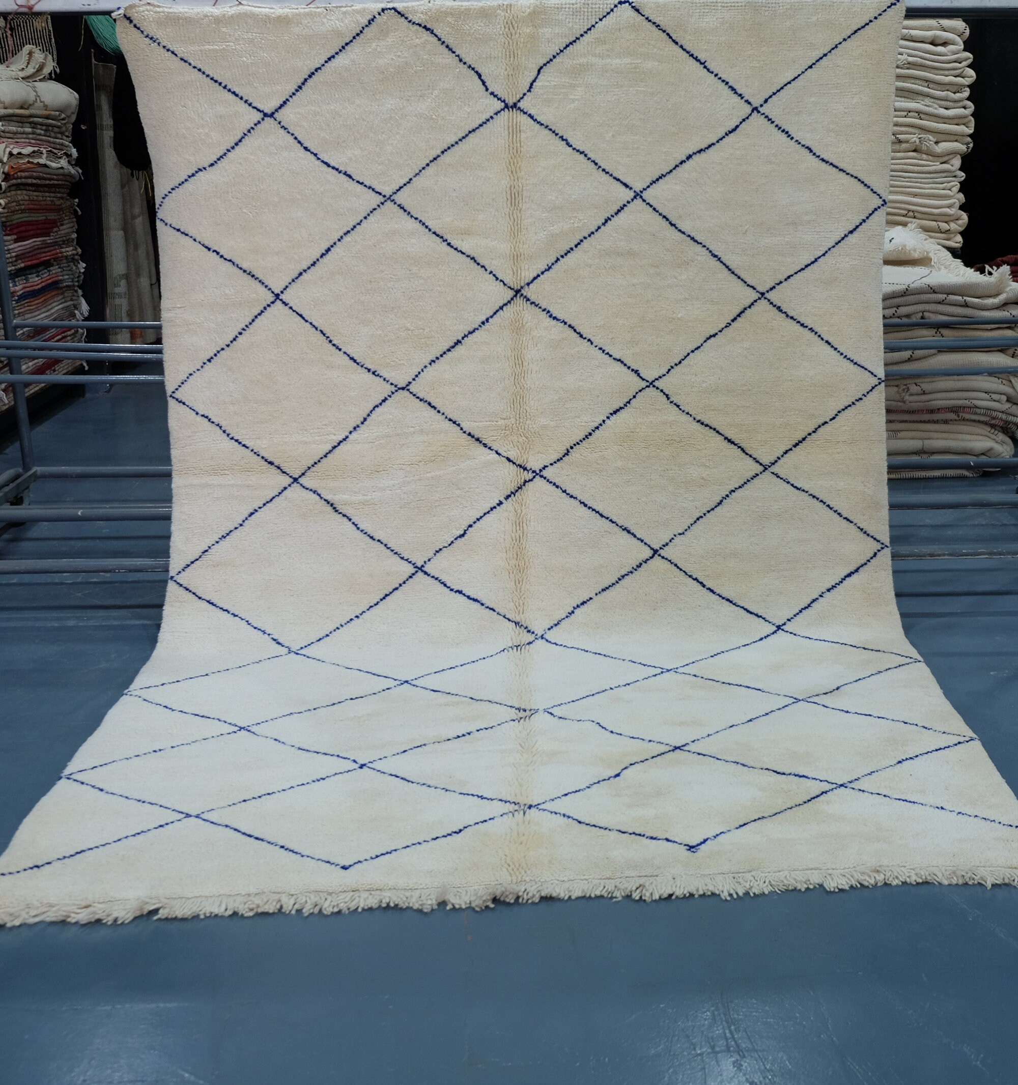 Unique Beni Ouarain Rug 10x 6, 8 Ft - Moroccan Carpet, Beni Carpet Moroccan Handmade , Moroccan Rugs