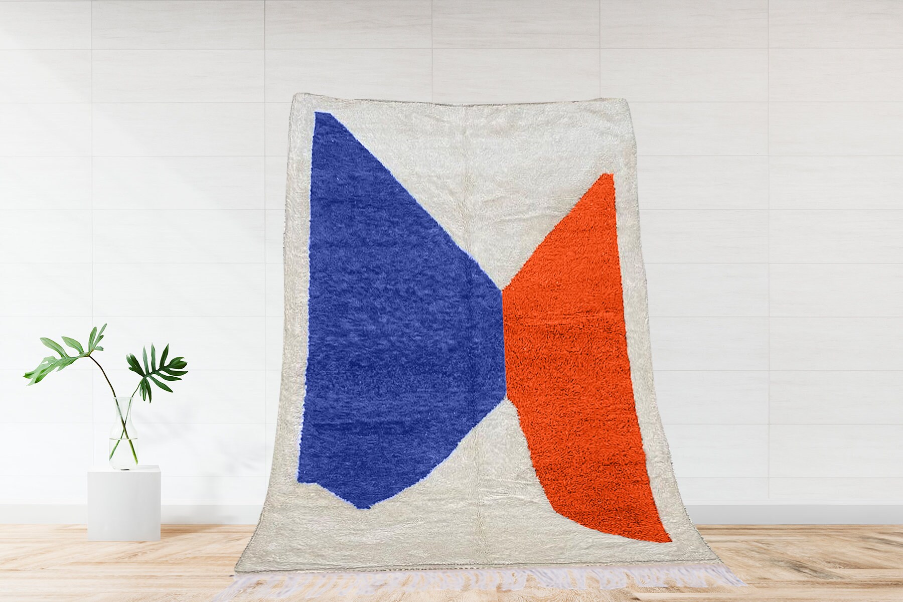 Custom Moroccan Rug - Handmade Rug- Beni Ourain Carpet Genuine Wool Berber Custom Wool Rugs