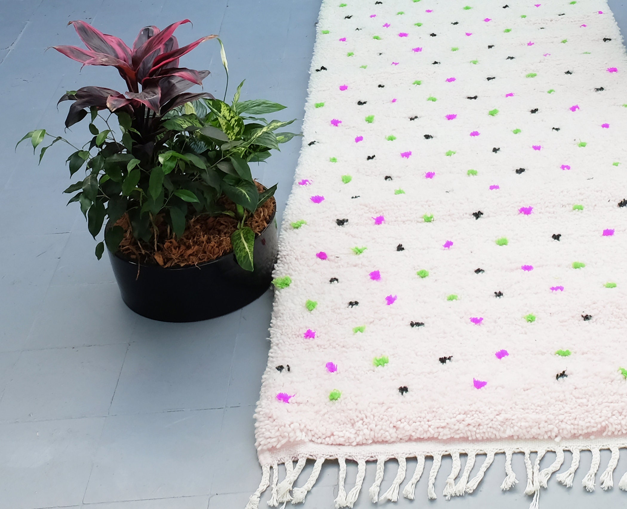 Custom Moroccan Rug Runner - Handmade Rug- Beni Ourain Carpet Genuine Wool Berber Moroccan Runner