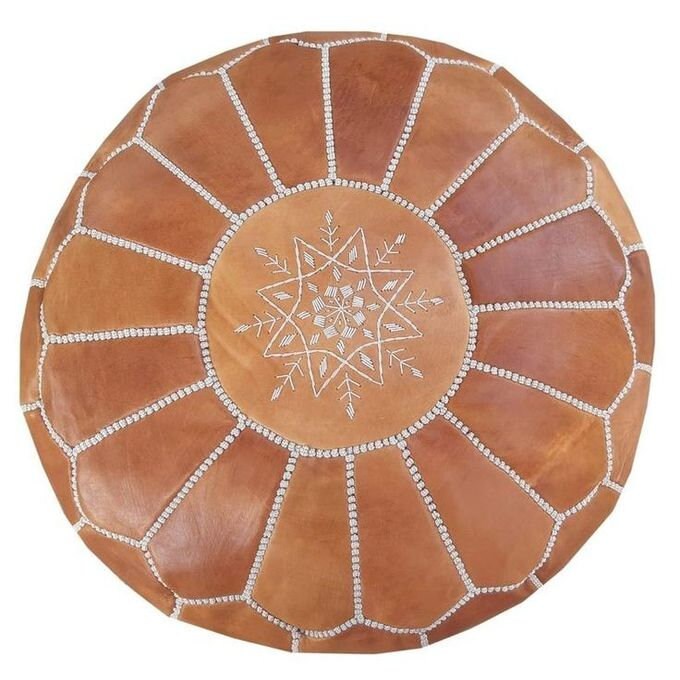 Moroccan Leather Pouf , Handmade Leather Poufs, Moroccan Floor Pouf, Moroccan Pouf, Stuff