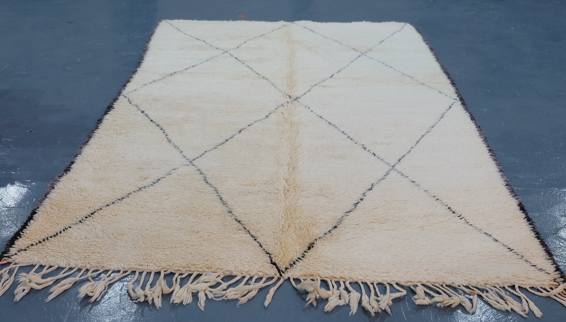 Buy Moroccan Berber Carpet 9.51 Ft X6, 13 Ft, Moroccan Rug, Rug, Beni Ourain Rugs