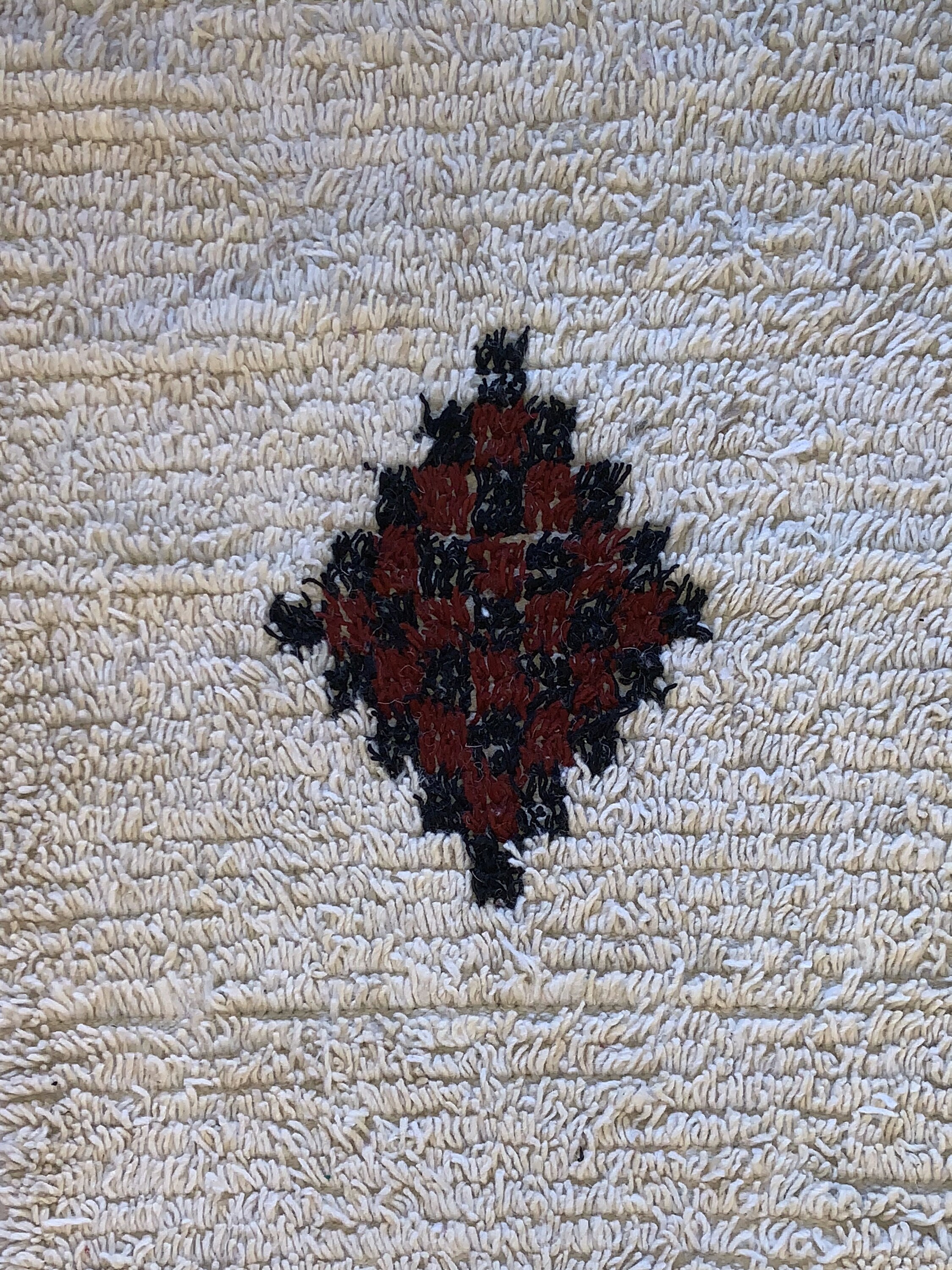 Small Beni Ourain Rug, 4.65 Ft X 2.29 , Art Deco Rug, Wool Moroccan Handmade Berber Abstract Rug Fro