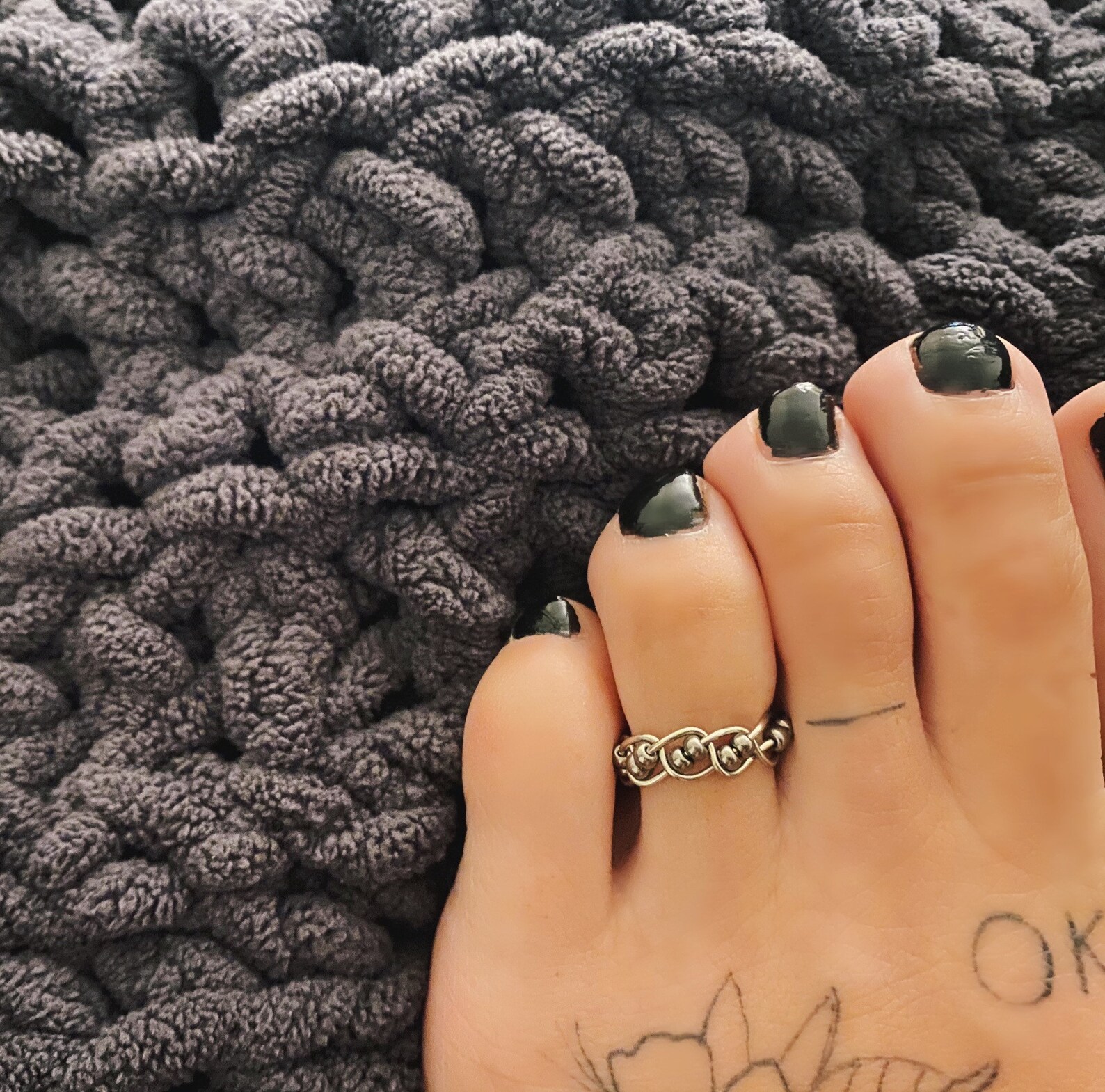 Beaded toe ring Etsy