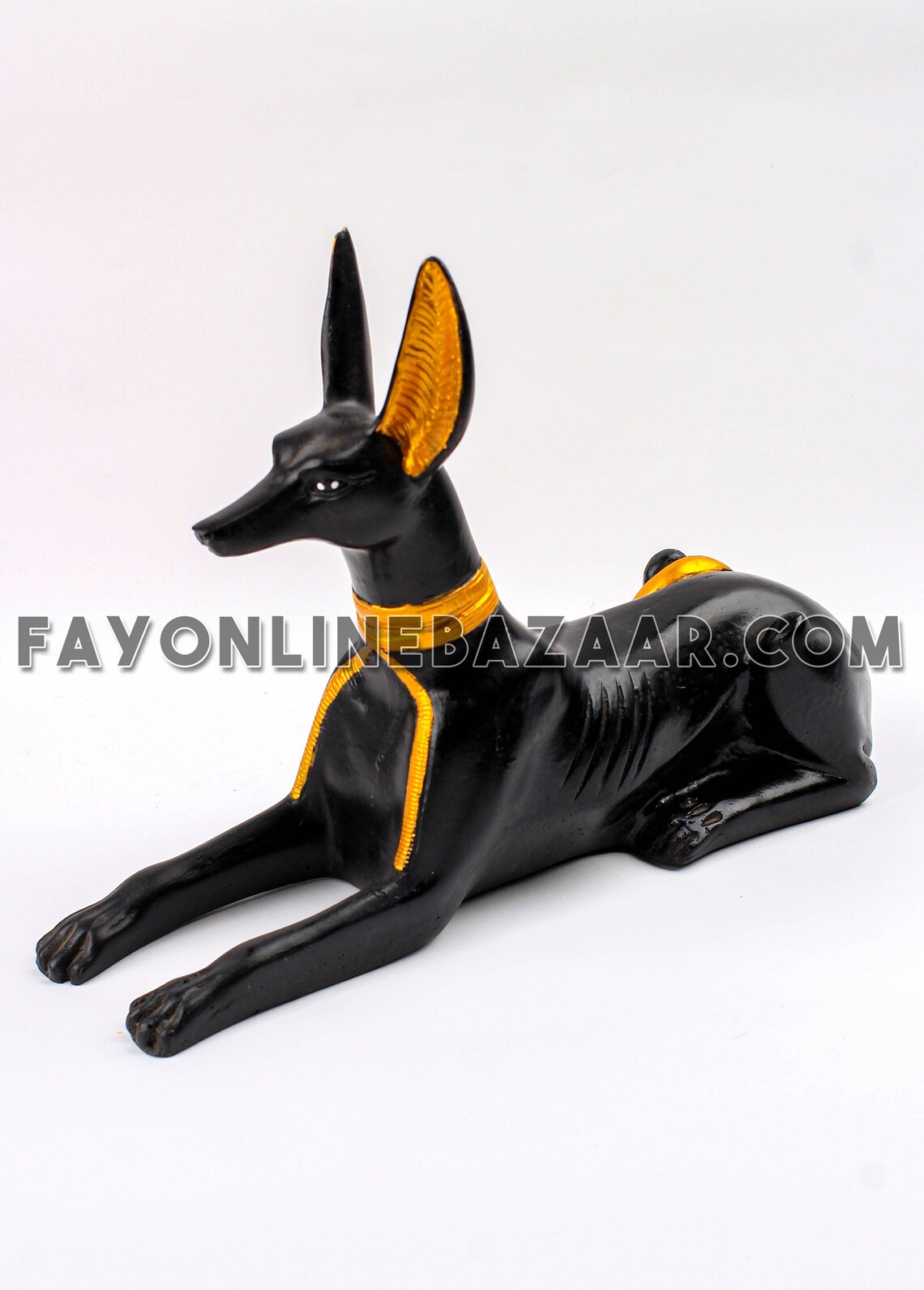 Anubis Dog Jackal Figurine Egyptian God statue made in egypt Etsy