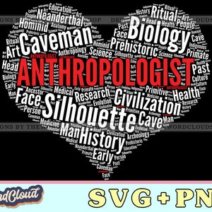 Word Cloud Heart, Anthropologist Gift, Anthropology Student, History Teacher, Forensic, Word Cloud Svg, Word Art Svg, Digital Download