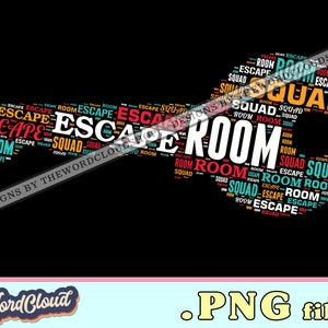 Escape Room Game Squad | PNG files for sublimation | Sublimation designs downloads | PNG files for tshirts | Digital download