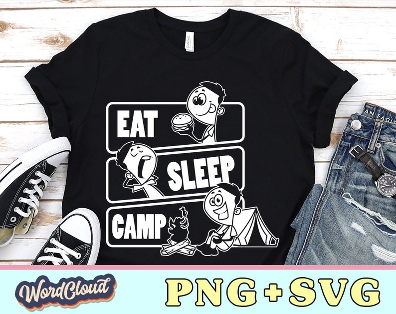 Download Funny Camping T Shirt Happy Camper Campfire Svg Camping ...