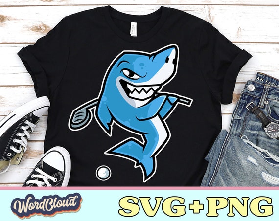Shark Svg For Kids, Golf Svg For Kids, Shark Shirt Men, Shark Png, Sharks  Clipart, Cute Shark Svg, Golf Gifts For Men, Golf Lover Shirt