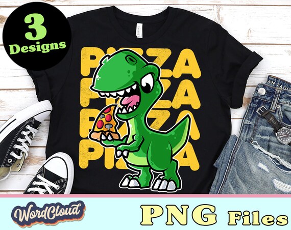 Dinosaur Svg T Rex Dino Pizza Dinosaur 