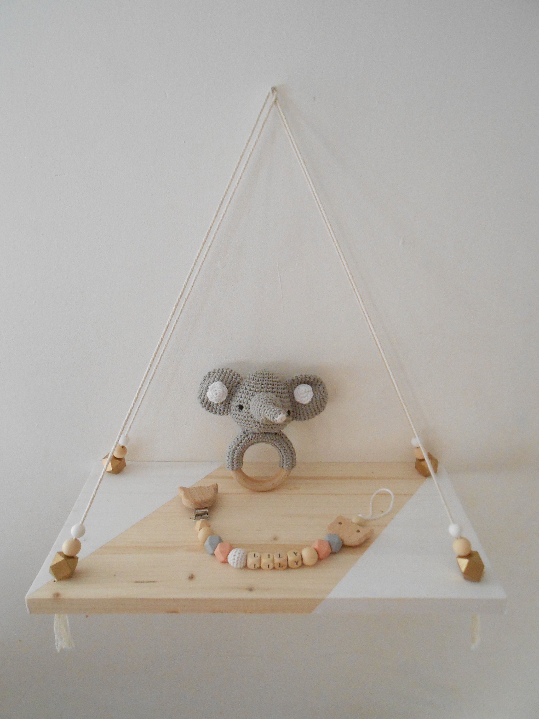 Étagère Murale en Bois Fait Main