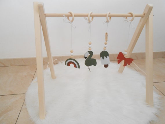 Wooden Awakening Arch Baby Gym Wake Up Gantry And Or Set Of 4 Etsy