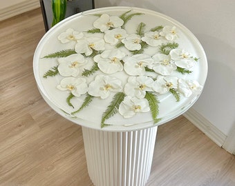 Wedding Flower Preservation | Bridal Bouquet Custom Resin Table | Custom Resin Table
