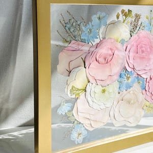 Pressed Wedding Flowers | Wedding Bouquet Preservation | Bridal Keepsake | Wedding Gift | Custom Pressed Flower Frame