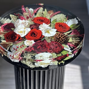 Wedding Flower Preservation | Bridal Bouquet Custom Resin Table | Custom Resin Table