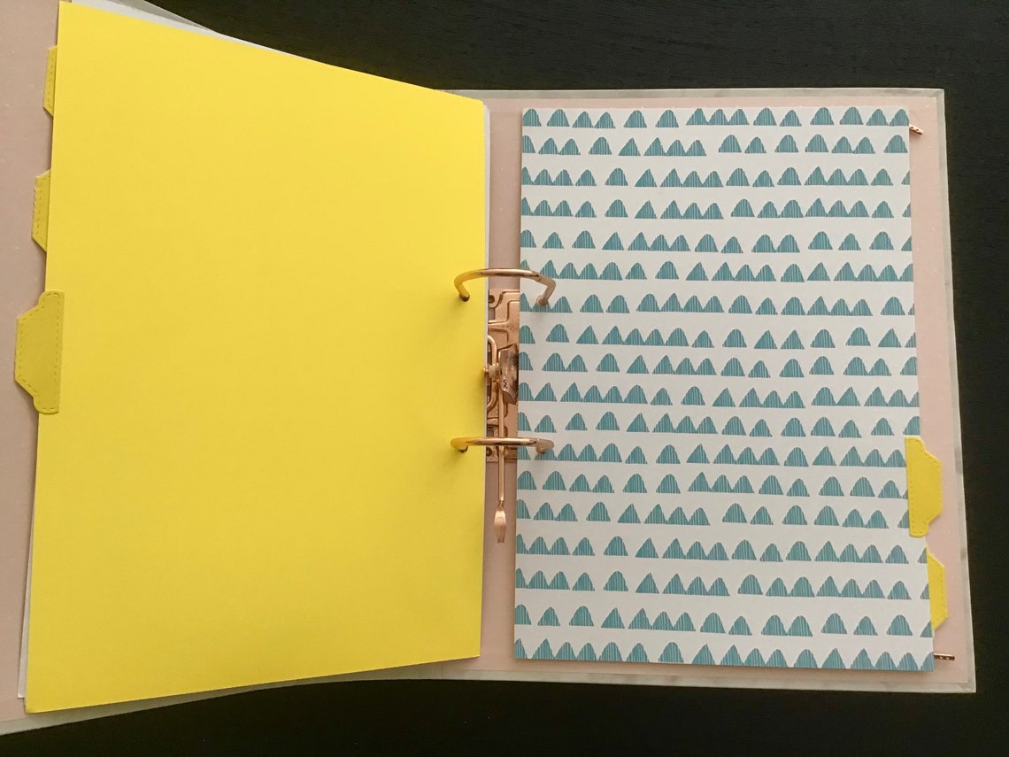 A4 file dividers A4 dividers lever arch dividers set of Etsy