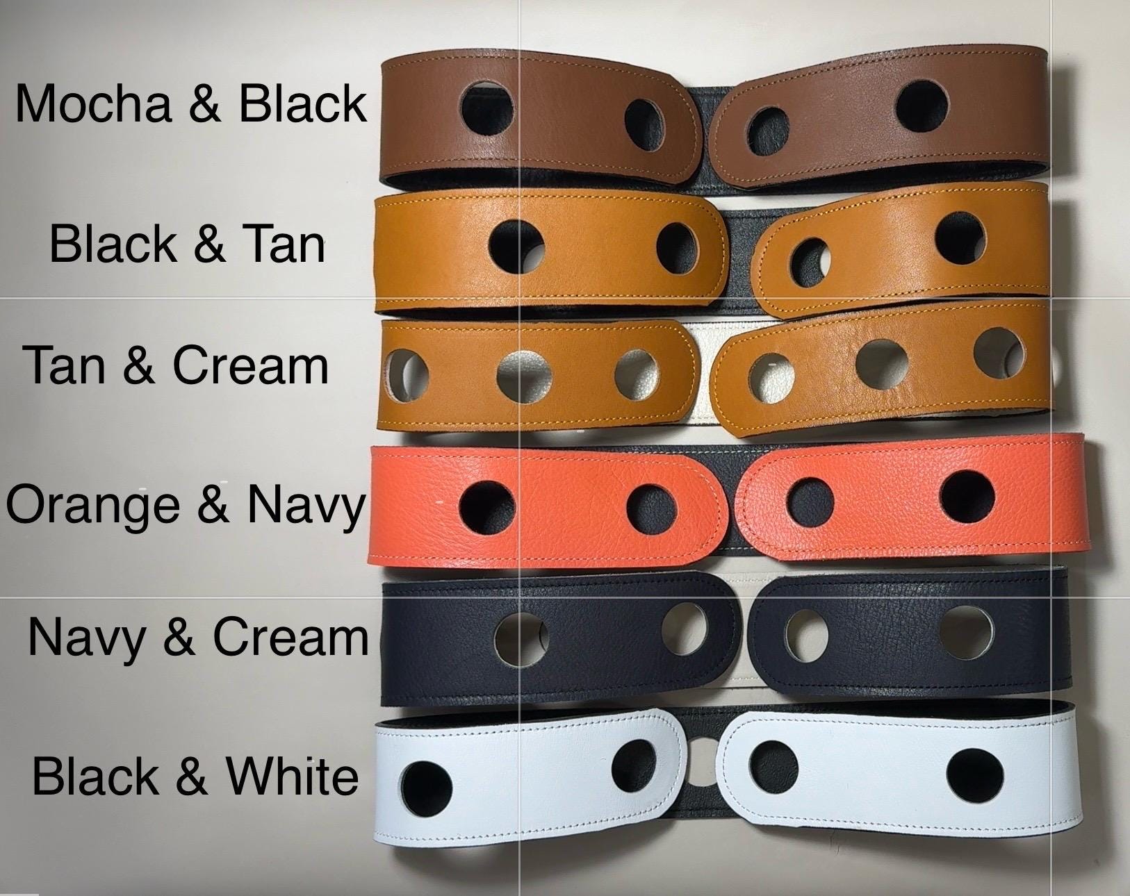 Tan Black Reversible Scarf Waist Belt Leather Accessory - Etsy display picture 2