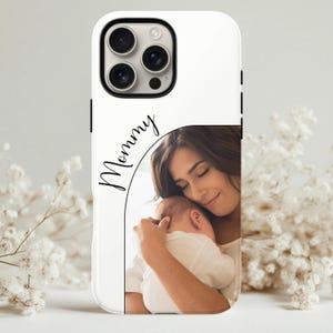 1ère fête des mères, cadeau personnalisé pour maman et bébé, cadeau personnalisable pour les mamans, nouveau parent, cadeau unique de baby shower, coque de téléphone pour iPhone