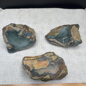 ブルーマウンテンジャスパー鉱物原石 模様石 宝石 美術