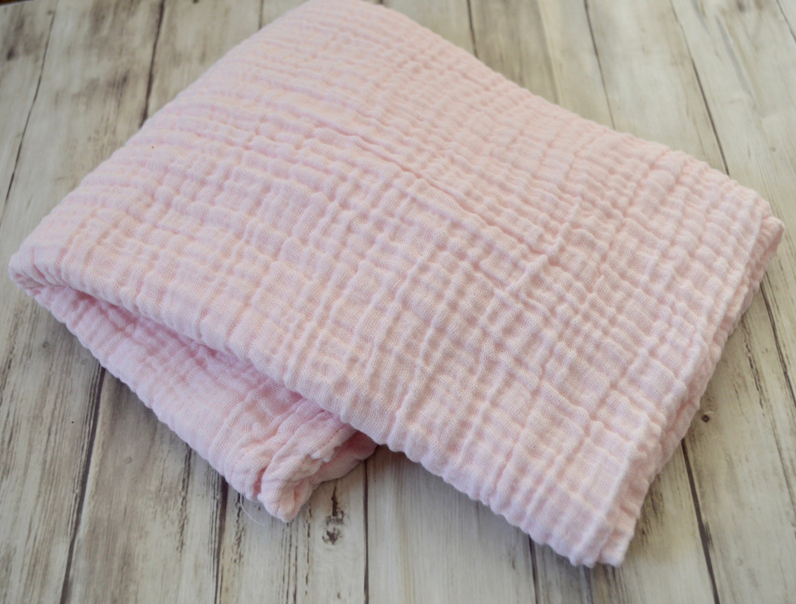 Light pink Double Gauze Swaddle Blanket Breathable cotton | Etsy