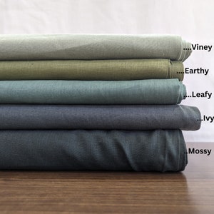 Embroidery Fabric 6 Sample Pack, Blue Green Linen Fabric for Hand Embroidery,  Cotton Linen Blend Fabric Bundle, DIY Needlework Crafts 