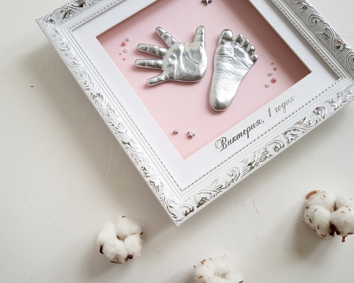 Baby Footprint Kit Infant Handprint Keepsake DIY as New Baby Etsy