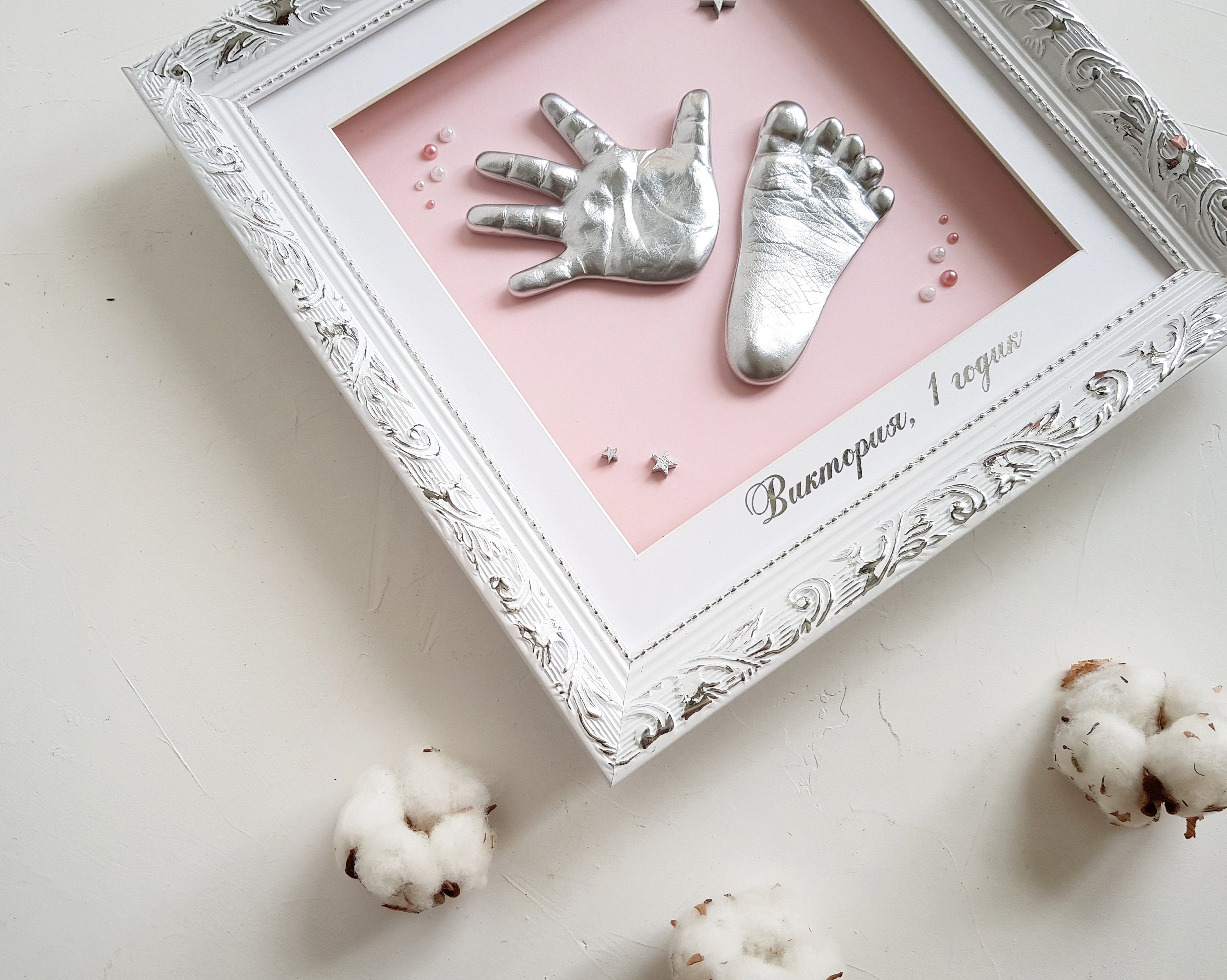 Baby Footprint Kit Infant Handprint Keepsake DIY as New Baby Etsy