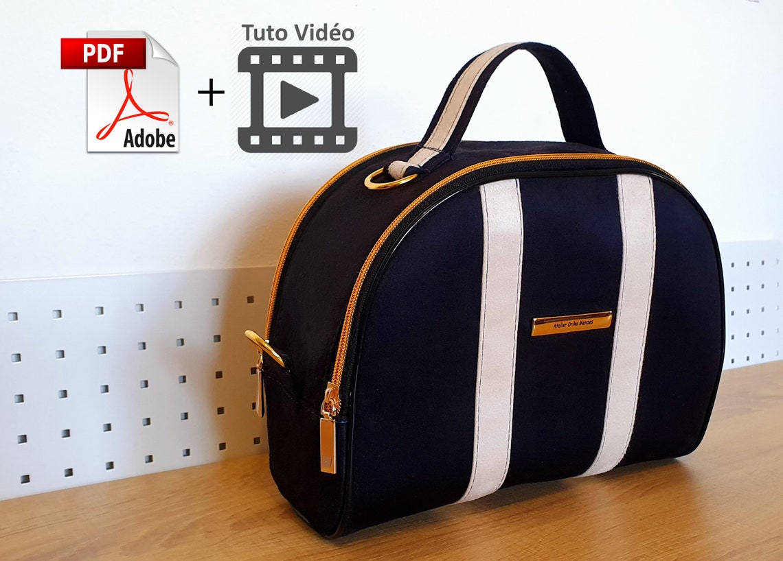 Patron Sac Gibran PDF Tuto détaillé Sac à main femme DIY image 0