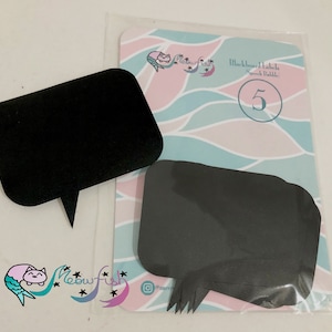 Organisez votre maison! Super Cute Speech Bubble Reusable Blackboard Labels - Paquet de 5 étiquettes (7,5 cm / 3 » de large)