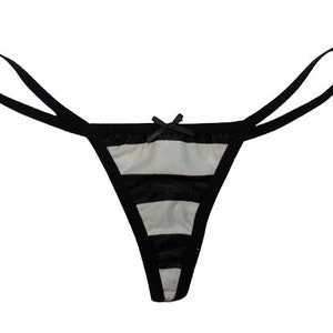 Der Kommissar Striped T-Back Strings Panties