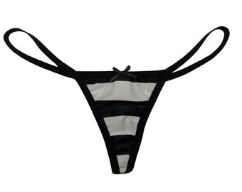 Jokerette Striped T-Back Strings Panties