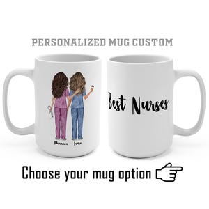 Personalized Nurse Life Mug 15oz – Custom Medical Mug for Nurse, Doctor, or Med Student – Fun Gift with Scrubs Illustration & Name