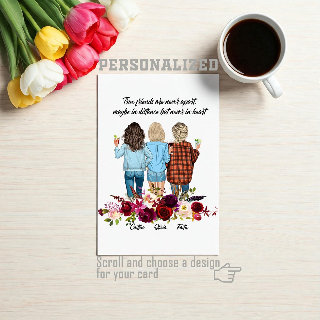 Personalized Best Friend Printable, Custom Friendship Printable Art ...