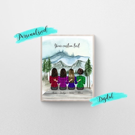 Best Friend Print Birthday Personalized Gift Friends - Etsy