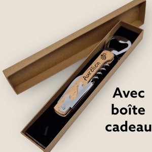 limonadier, décapsuleur, ouvre bouteille, tire bouchon, cadeau personnalisé, boite à papa, cadeau original, Noël personnalisé image 1